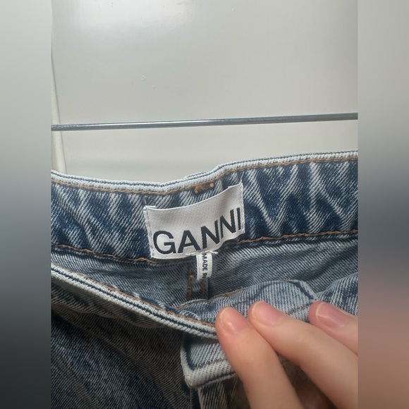 Ganni Blue Jeans Wide Leg Size 29 - Picture 5 of 9